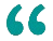Blue quotation marks symbol on a white background.